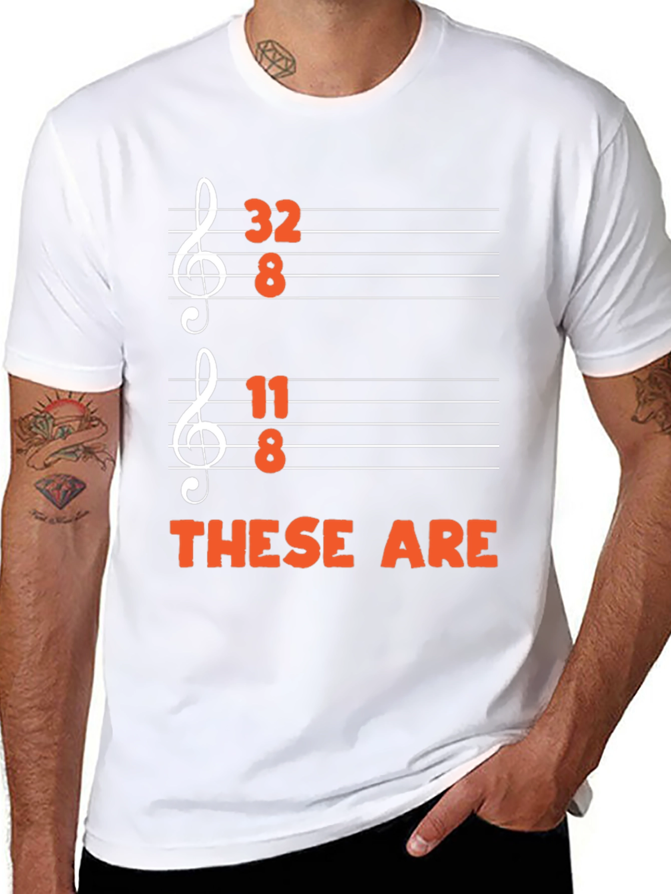 32 8 11 8 These Are Funny Music T-Shirt