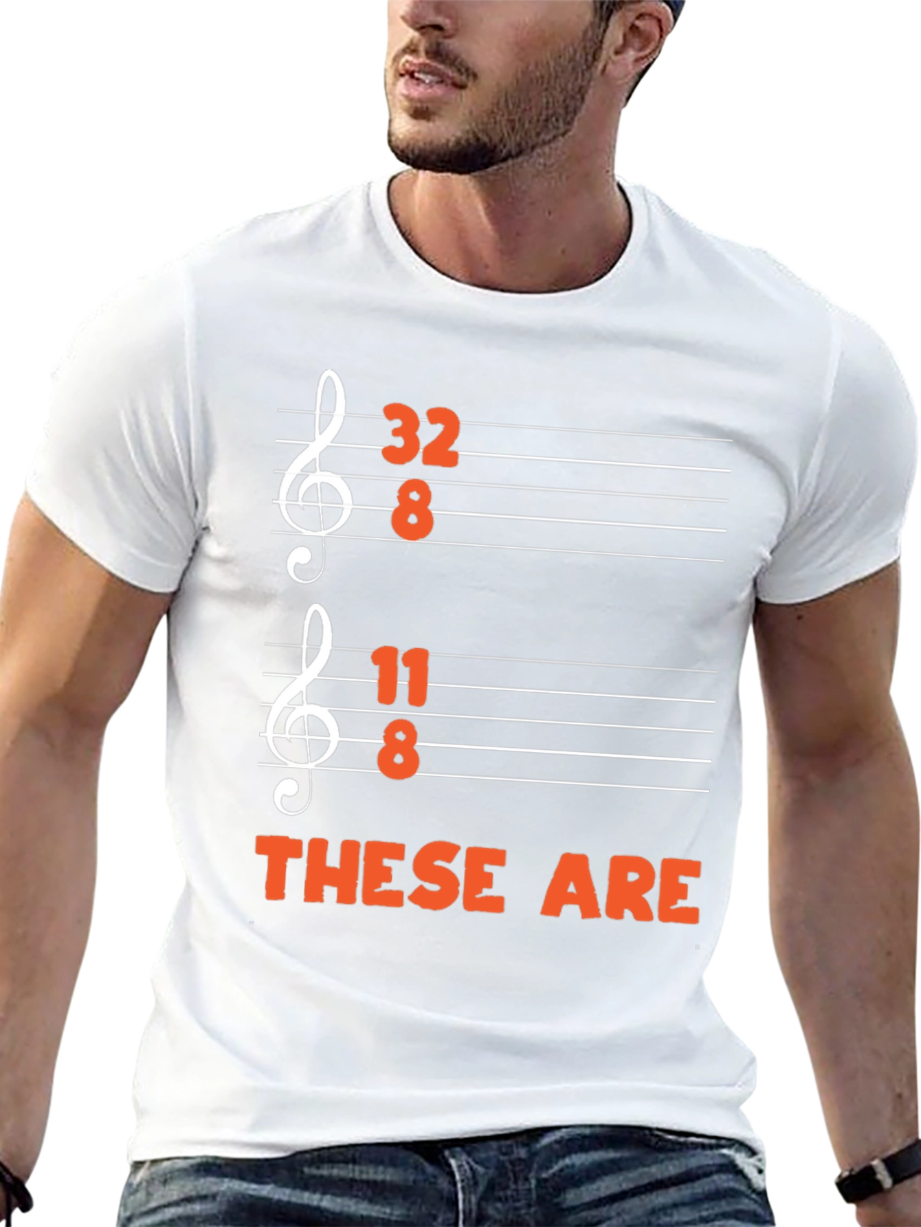 32 8 11 8 These Are Funny Music T-Shirt