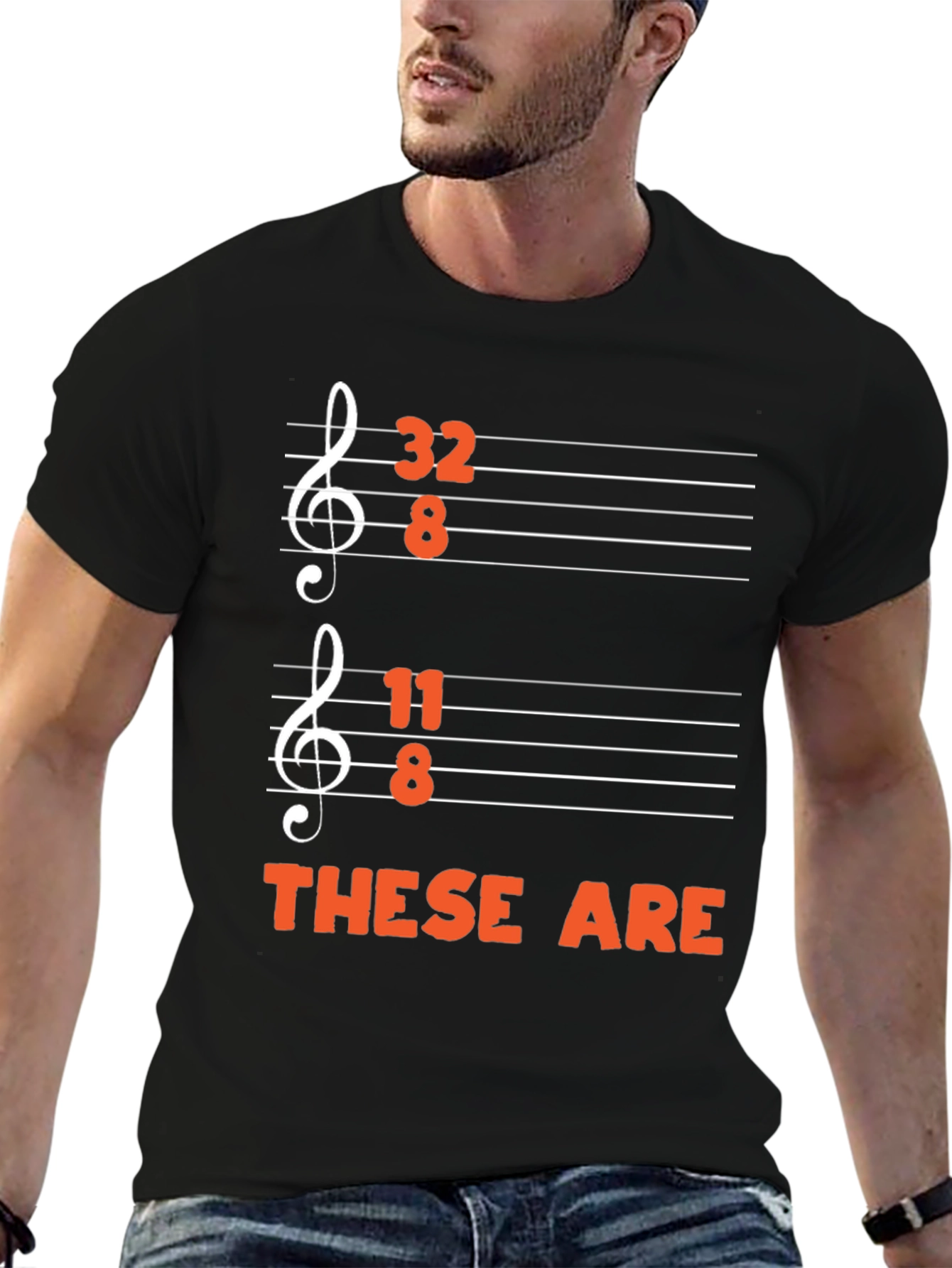 32 8 11 8 These Are Funny Music T-Shirt