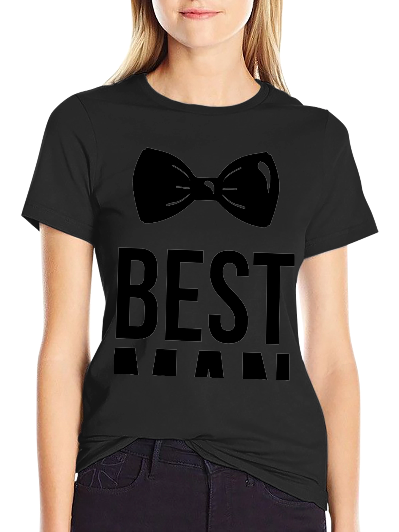 Best Man Bowtie T-Shirt - Groom Wedding Party