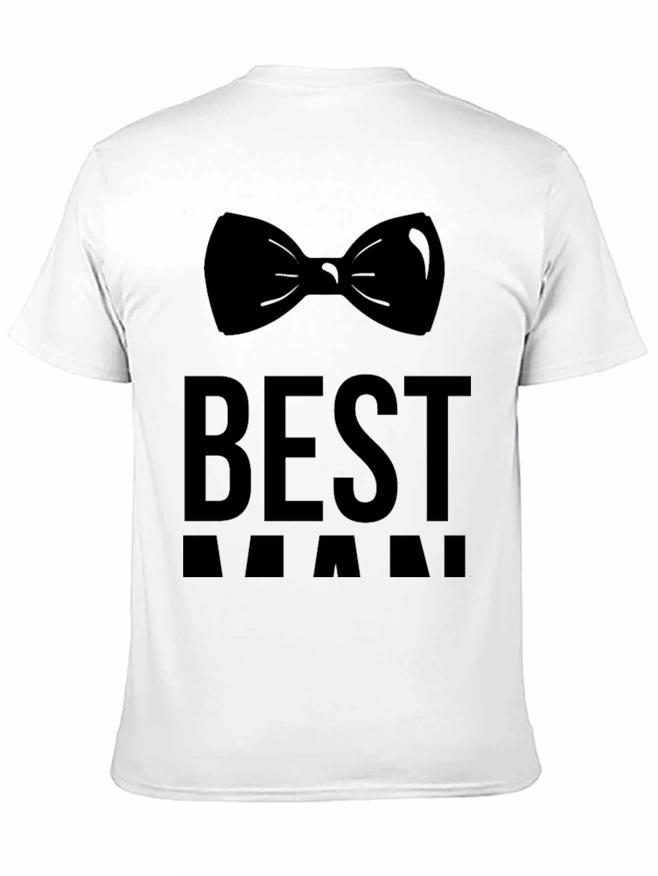 Best Man Bowtie T-Shirt - Groom Wedding Party