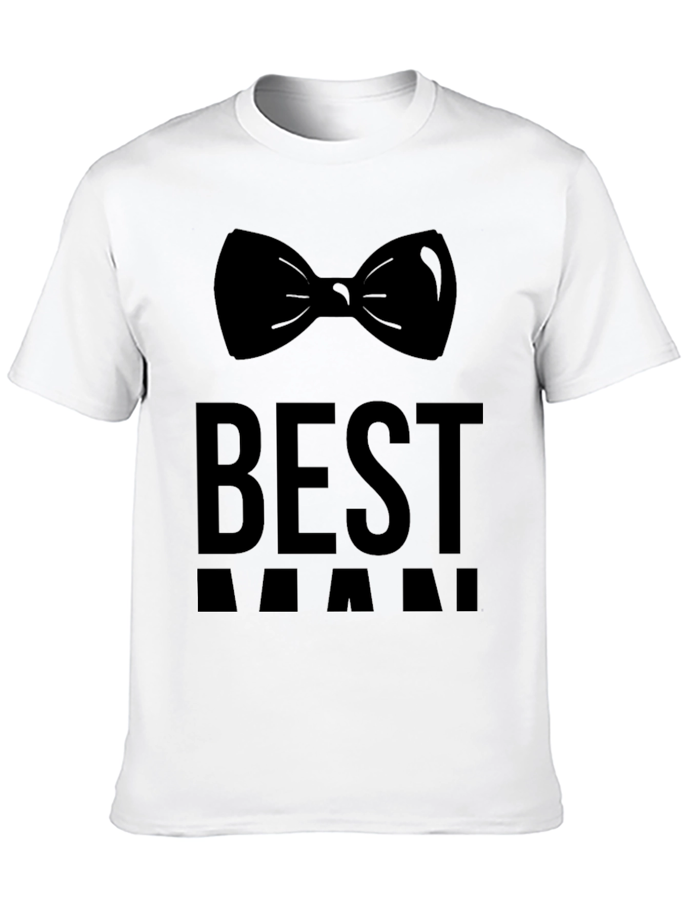 Best Man Bowtie T-Shirt - Groom Wedding Party
