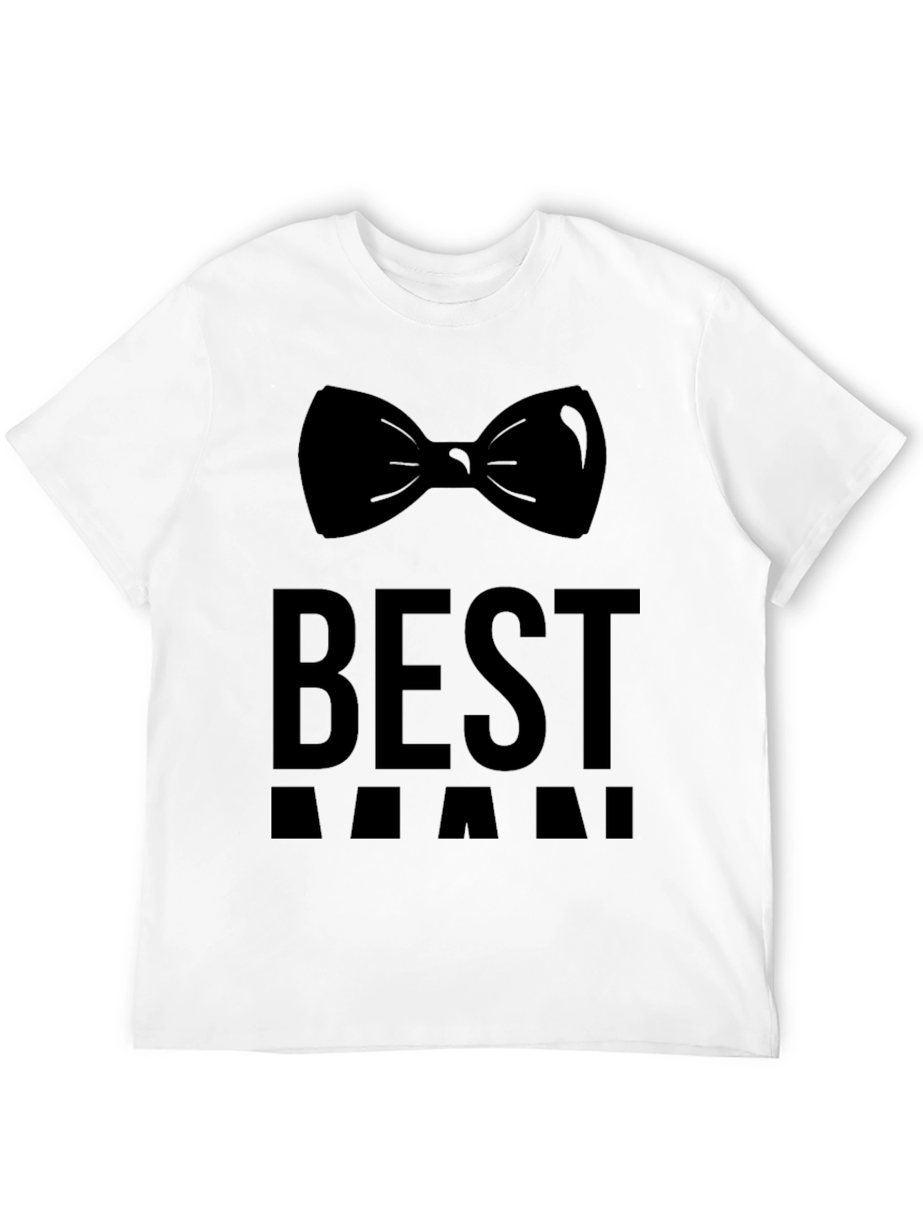 Best Man Bowtie T-Shirt - Groom Wedding Party