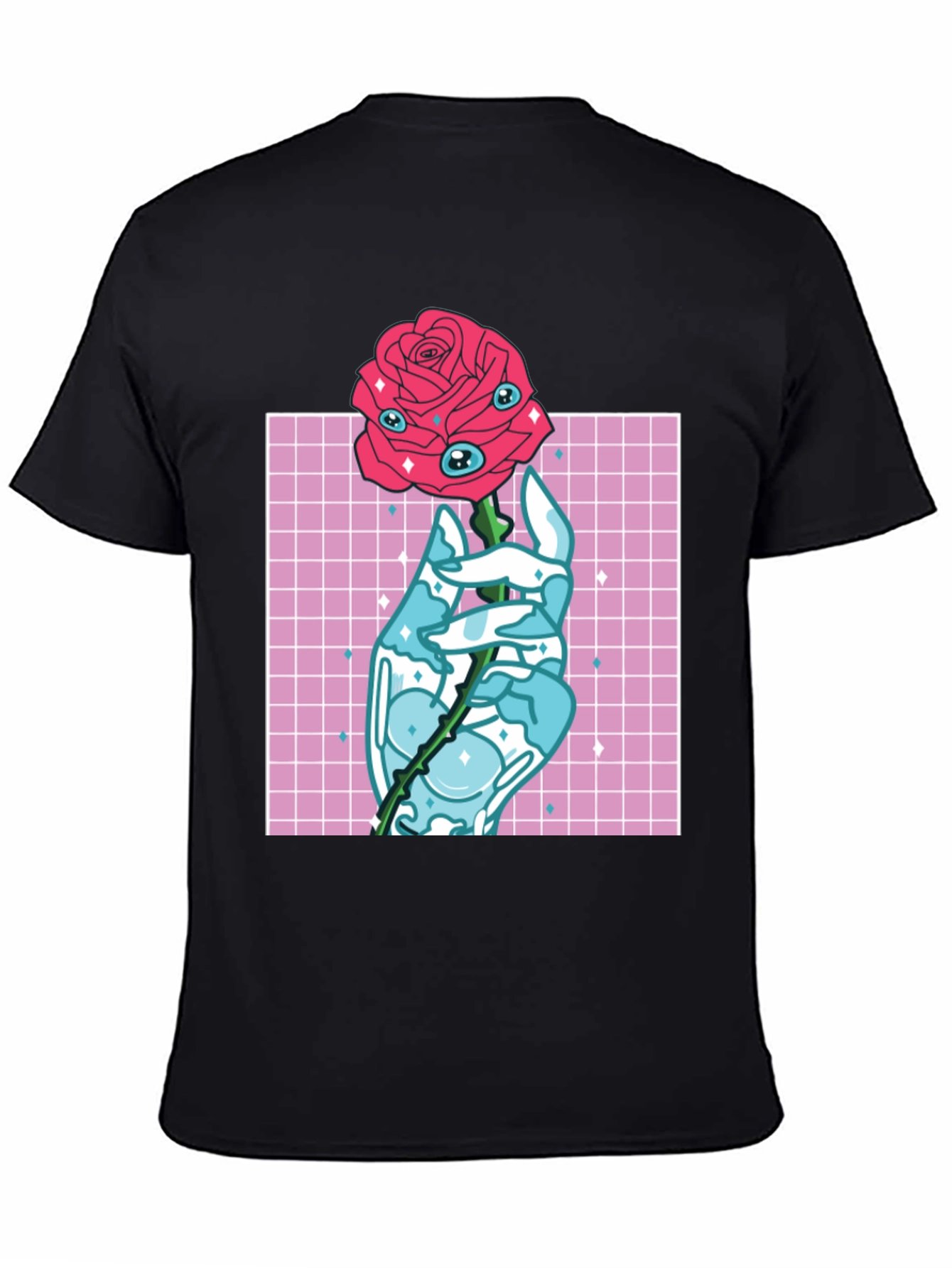 Mystic Rose Graphic Tee - Black