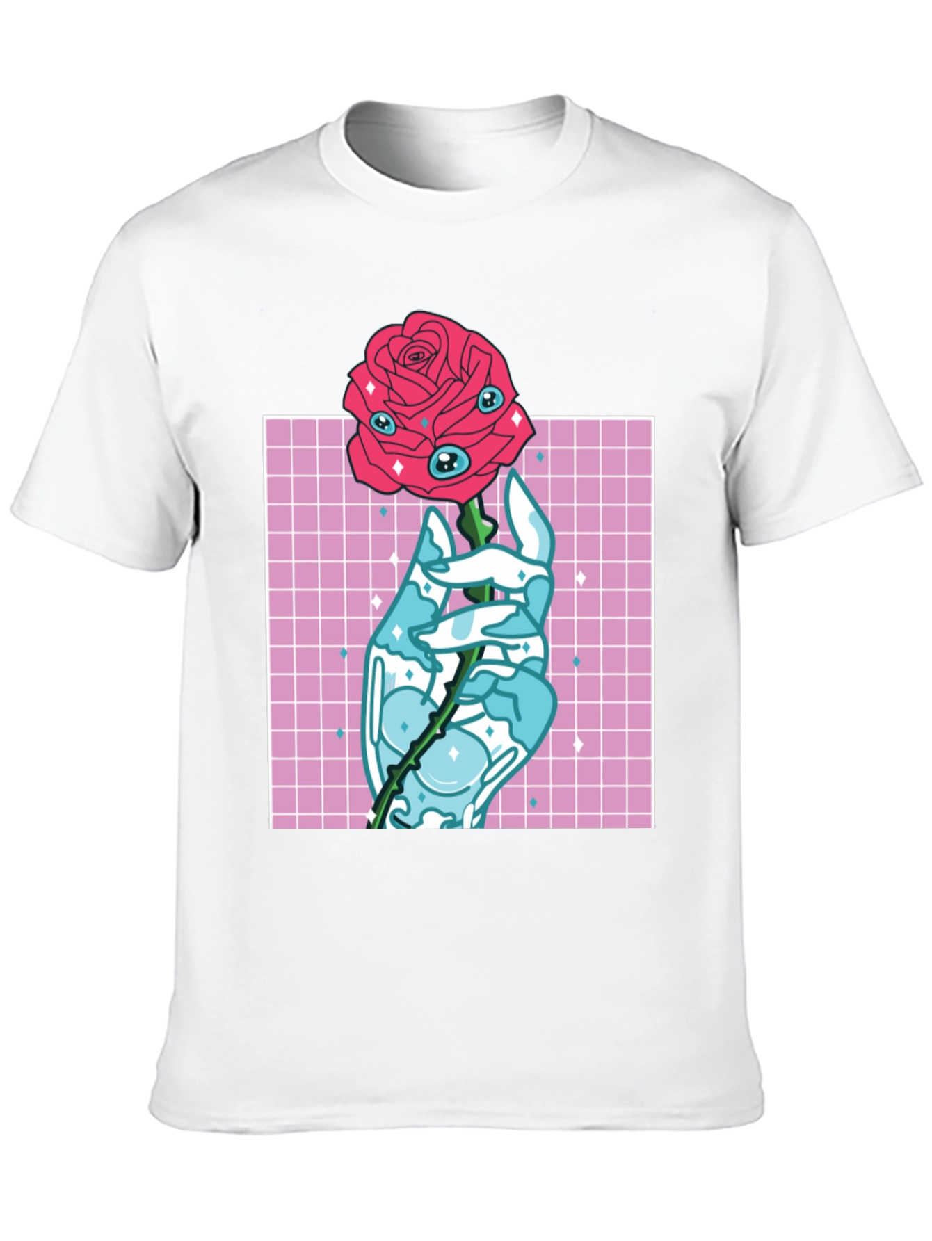 Mystic Rose Graphic Tee - Black