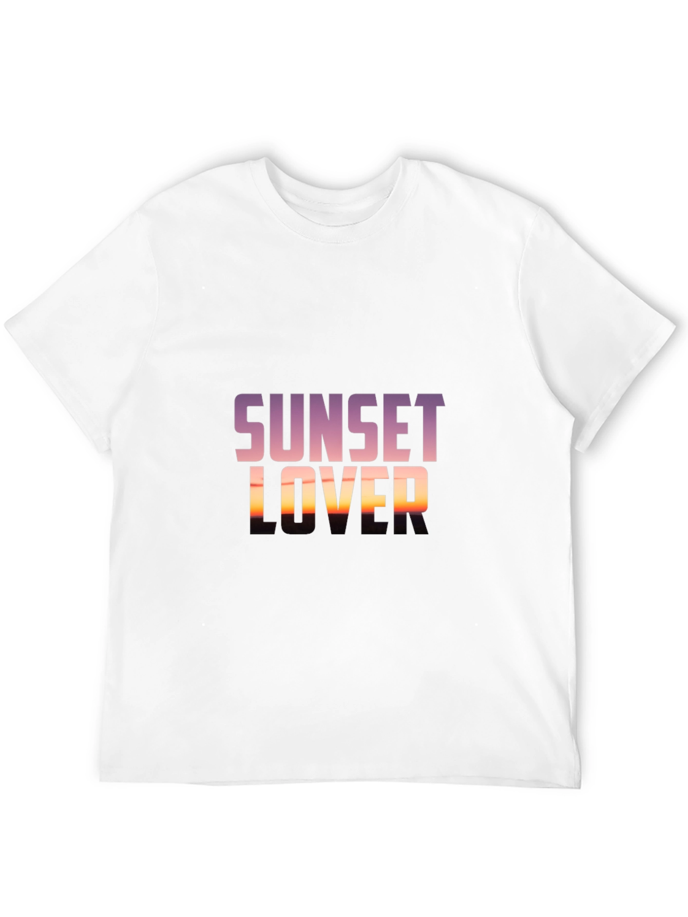 Sunset Lover Graphic Tee - Trendy Black T-Shirt