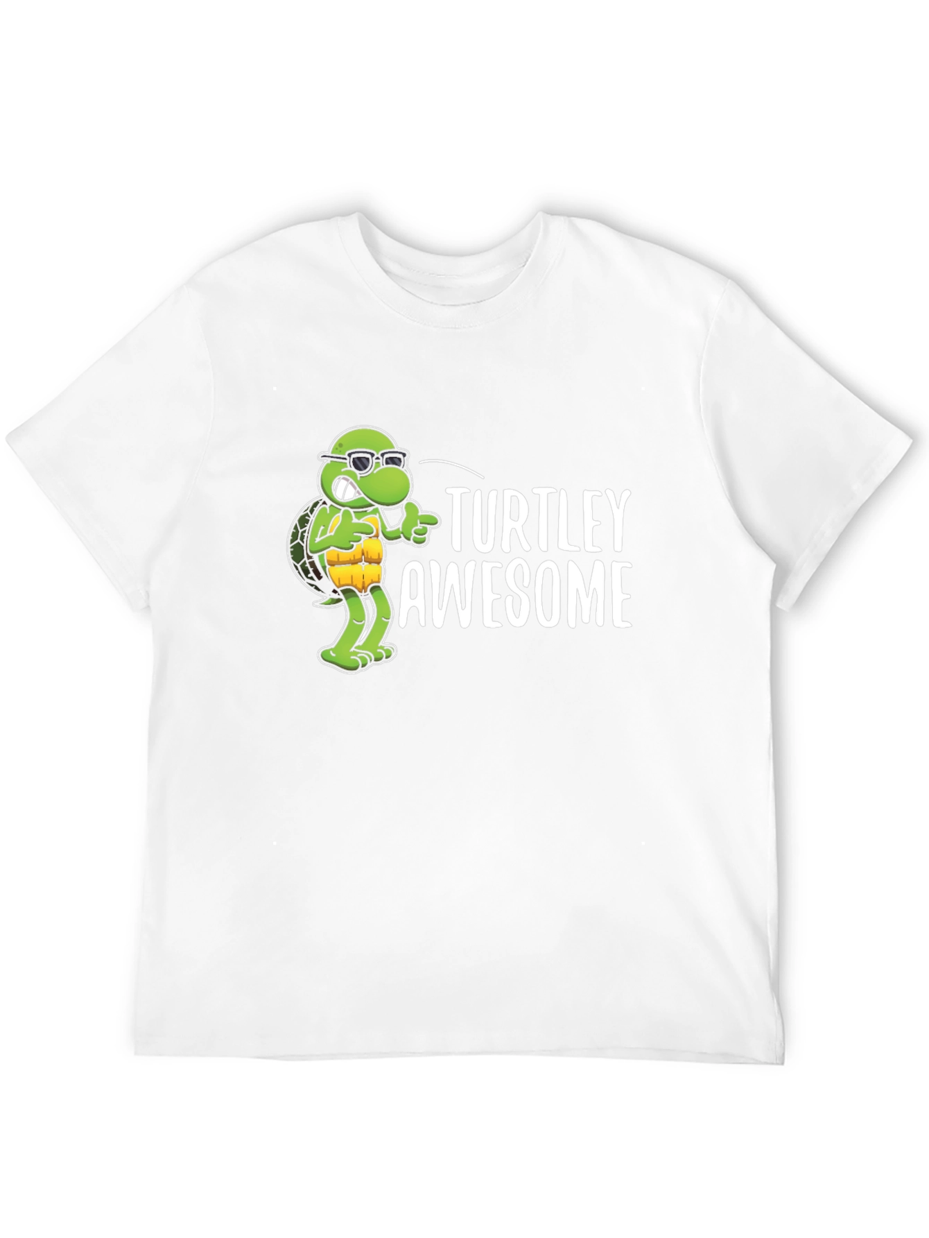 Turtley Awesome Black Graphic Tee