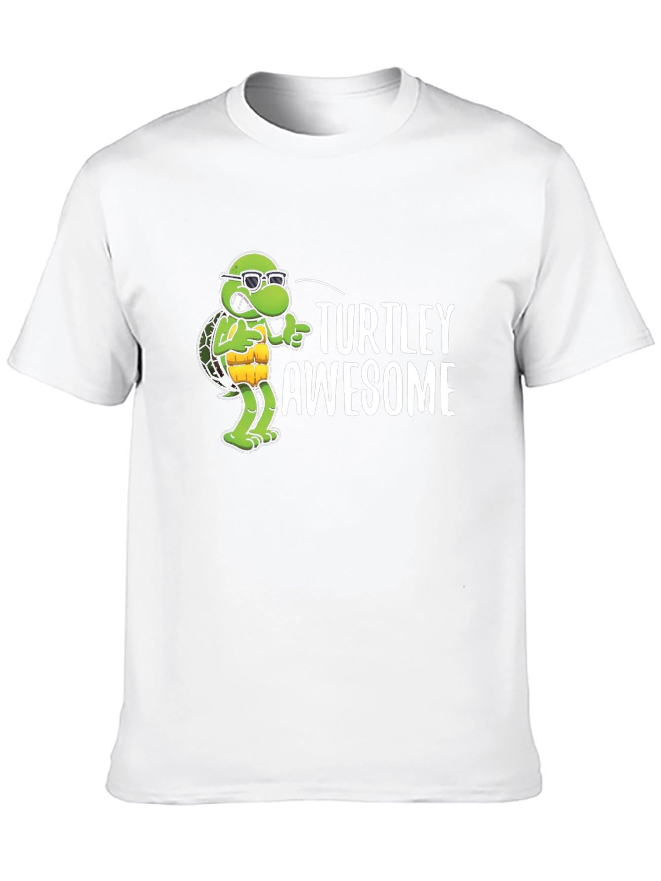 Turtley Awesome Black Graphic Tee