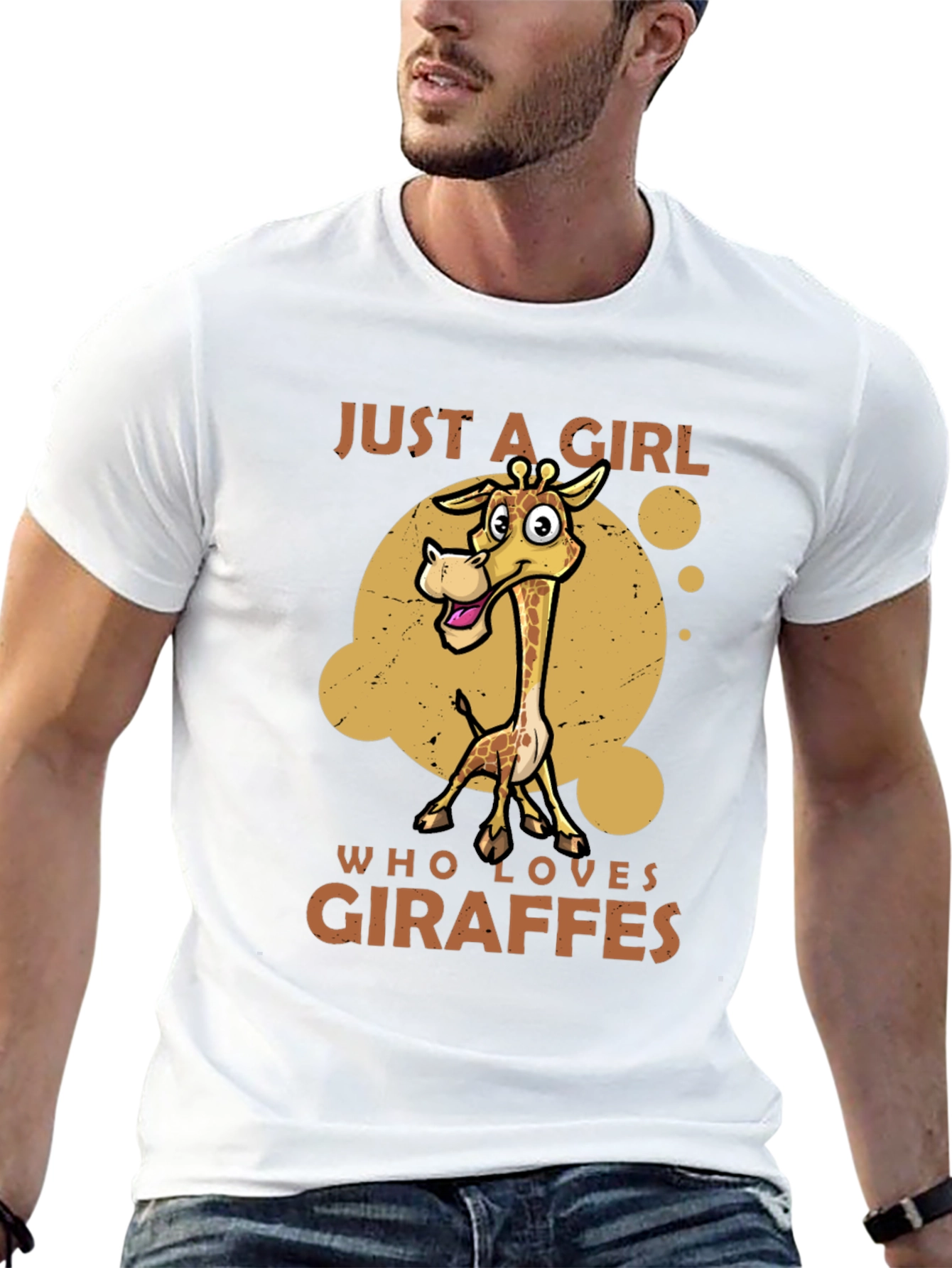 Giraffe Lover Black T-Shirt