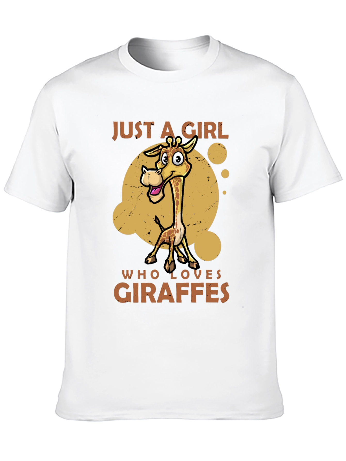 Giraffe Lover Black T-Shirt