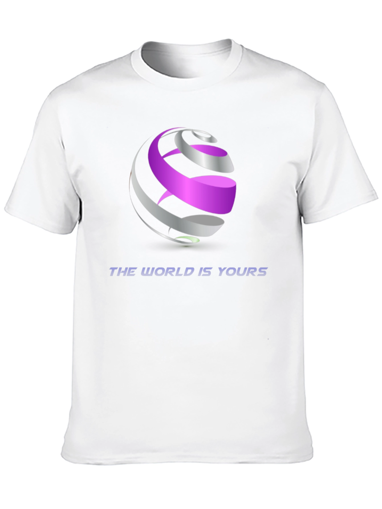 Abstract Globe Graphic Black T-Shirt
