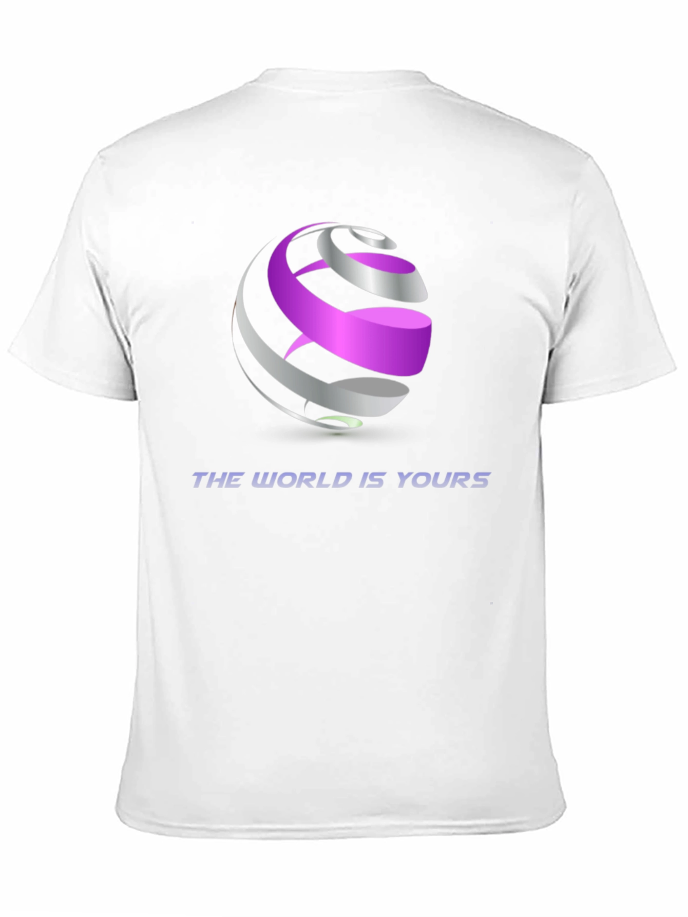 Abstract Globe Graphic Black T-Shirt