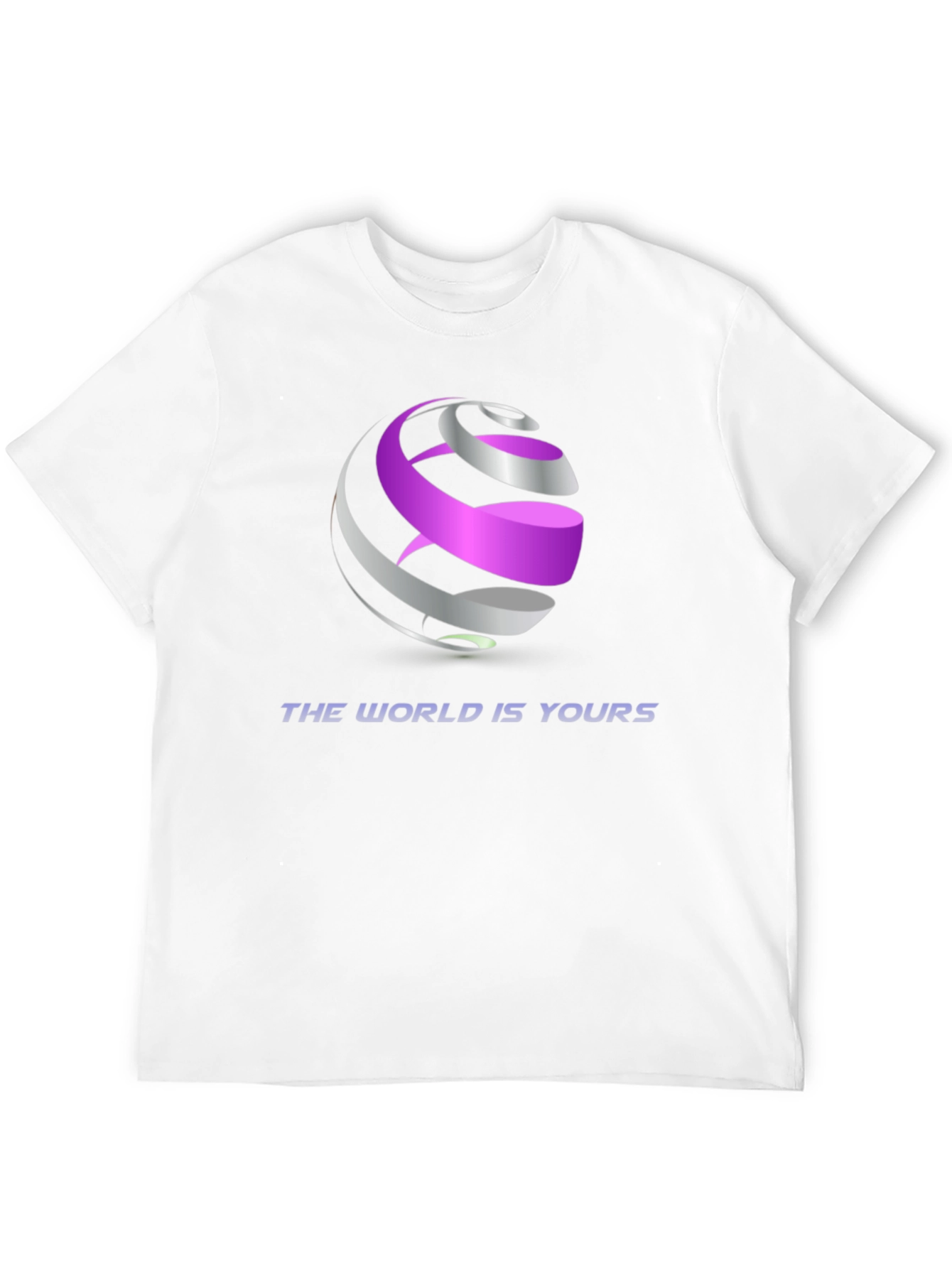 Abstract Globe Graphic Black T-Shirt