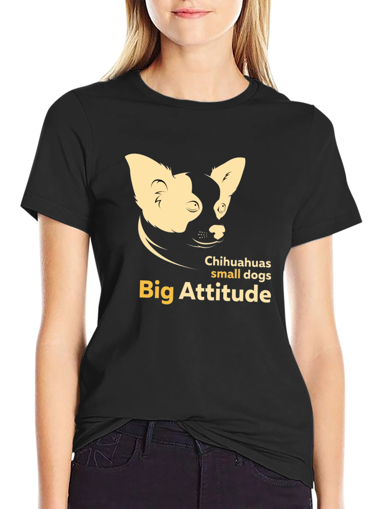 Chihuahua Big Attitude Graphic Tee