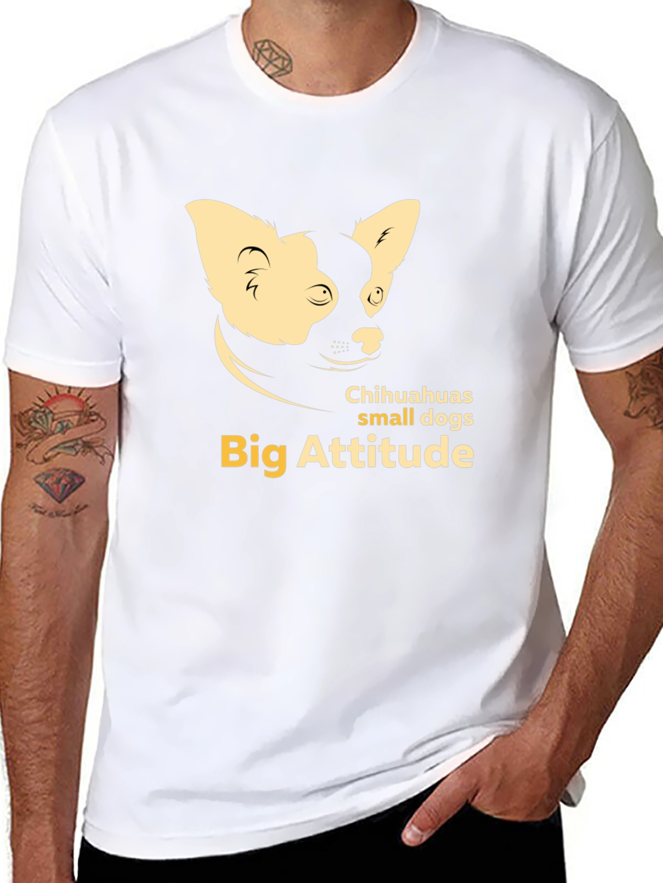 Chihuahua Big Attitude Graphic Tee