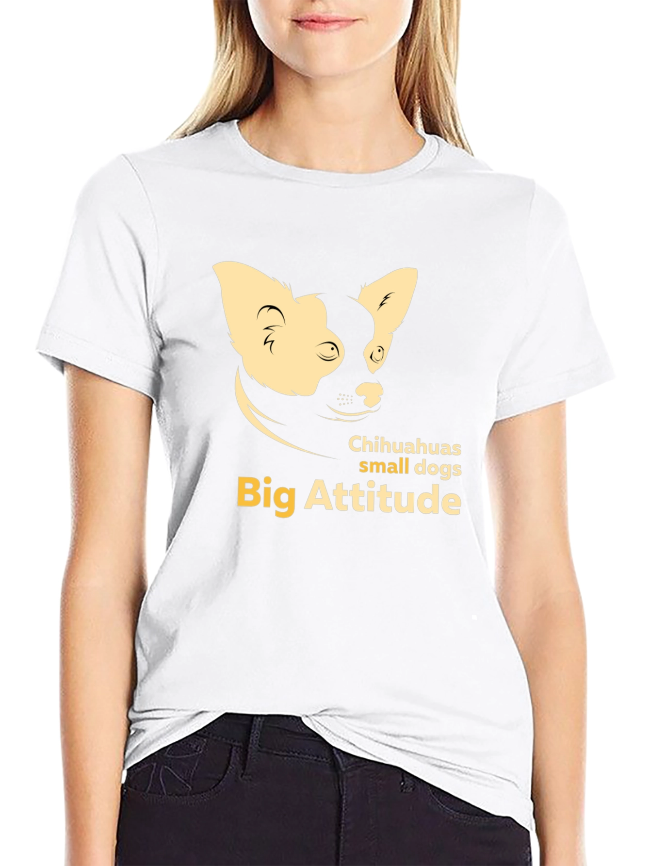 Chihuahua Big Attitude Graphic Tee