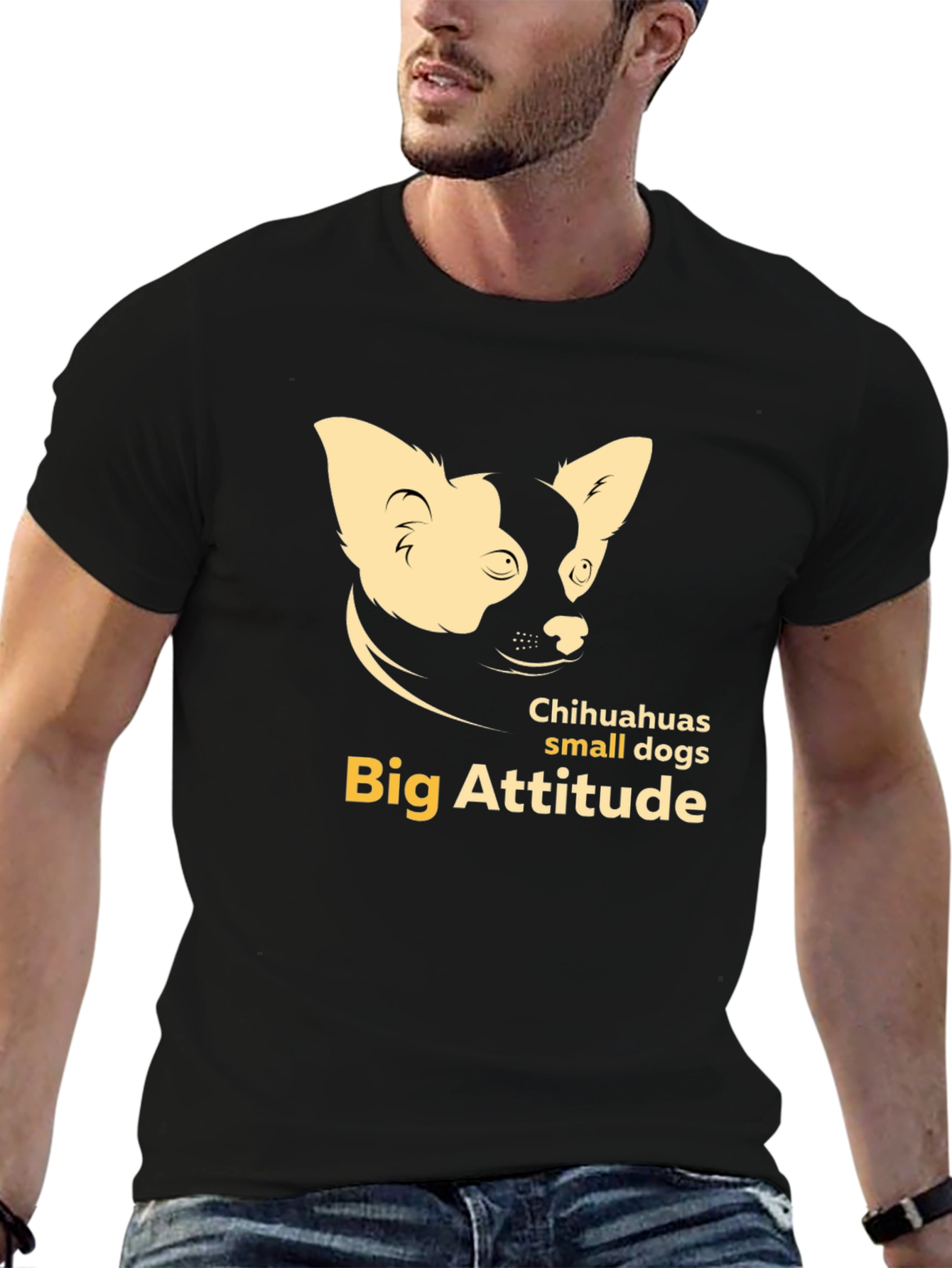 Chihuahua Big Attitude Graphic Tee
