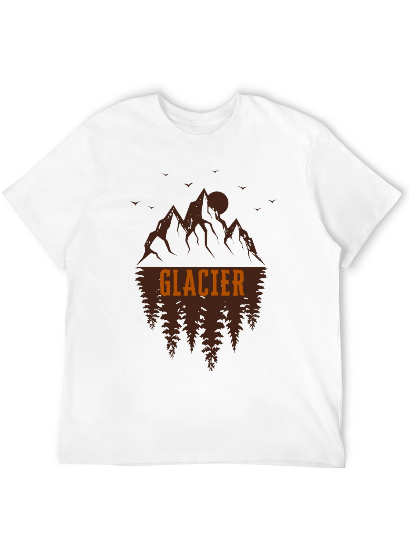 Glacier Graphic Tee - Mountain & Forest Design
