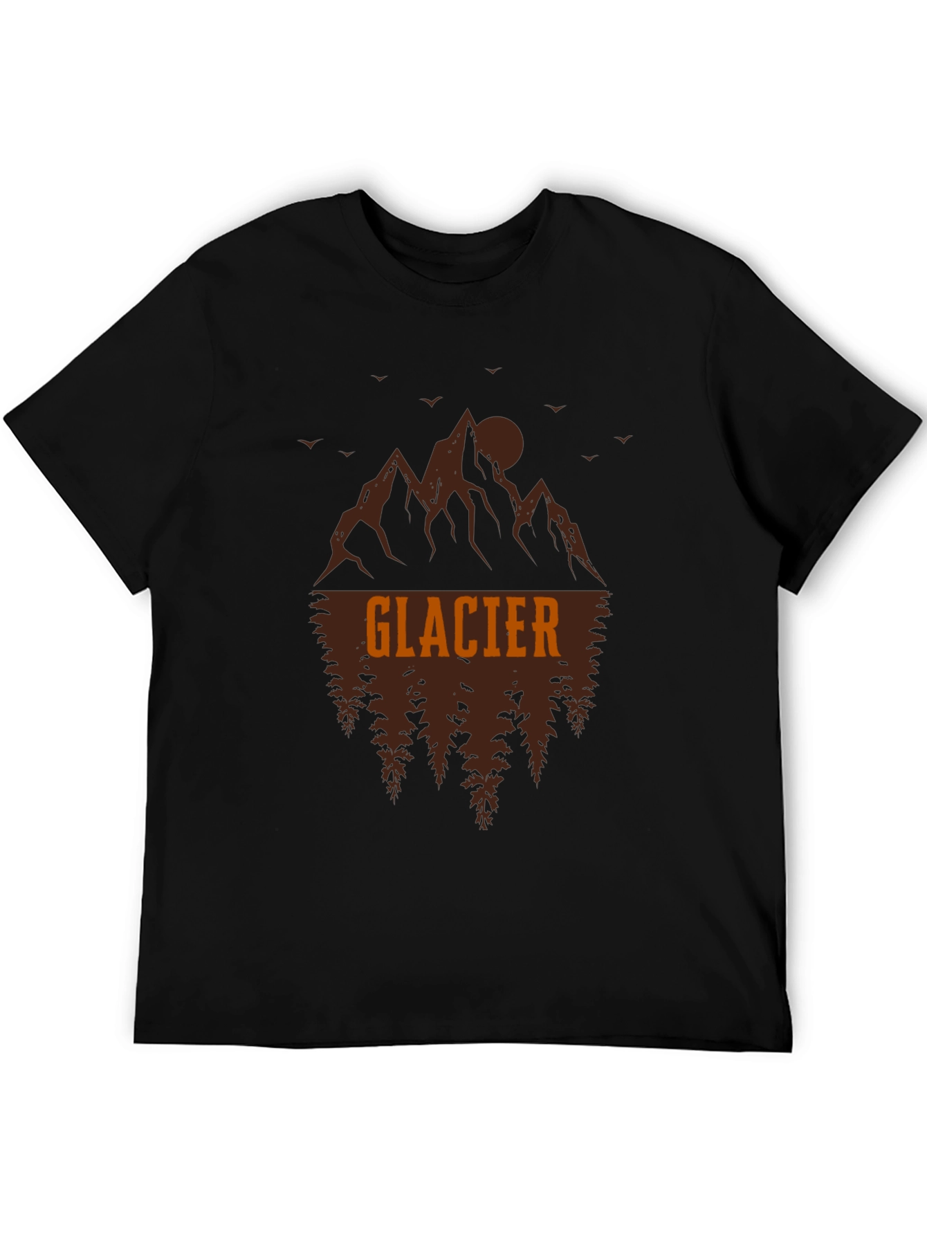 Glacier Graphic Tee - Mountain & Forest Design