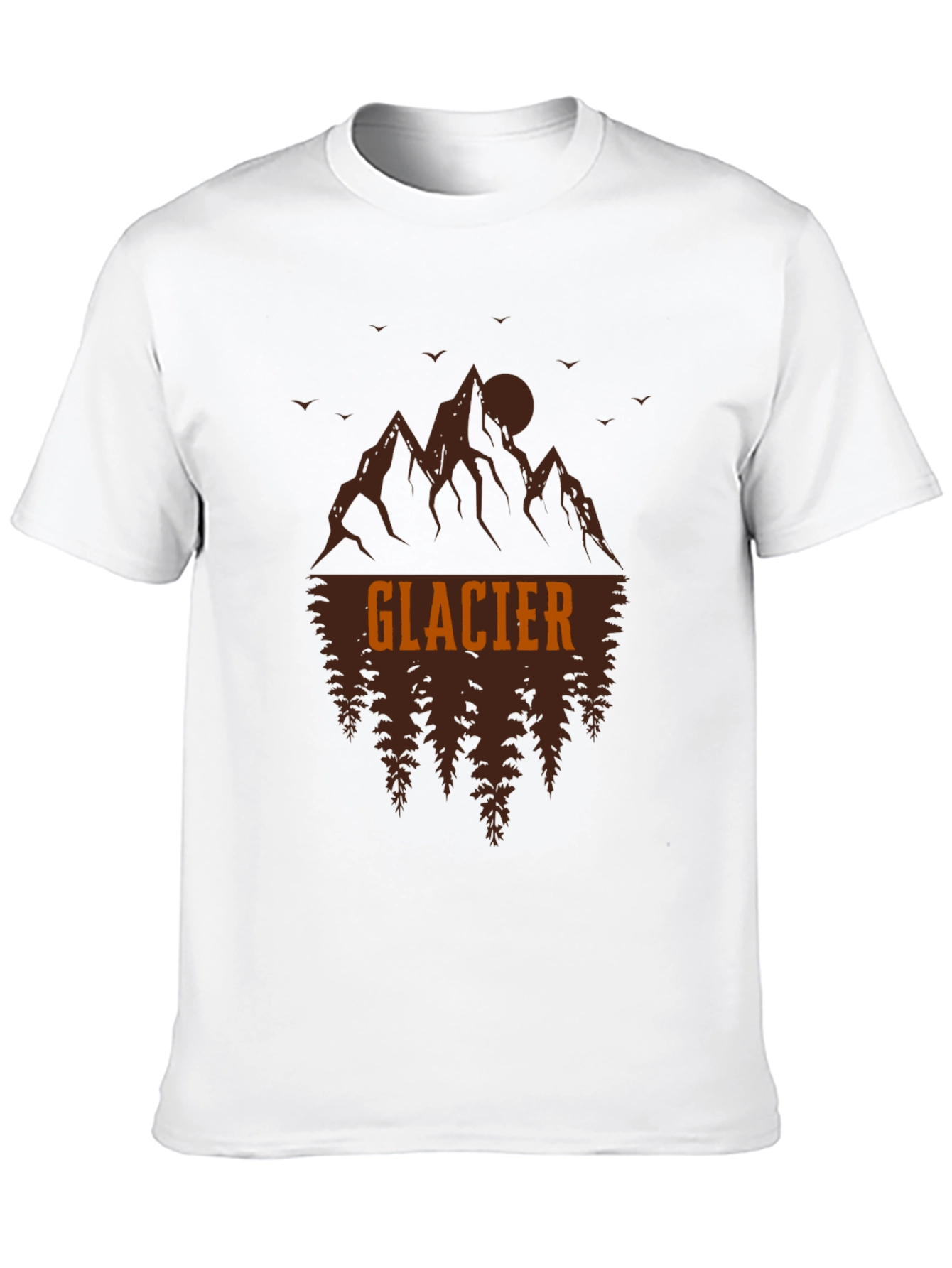 Glacier Graphic Tee - Mountain & Forest Design
