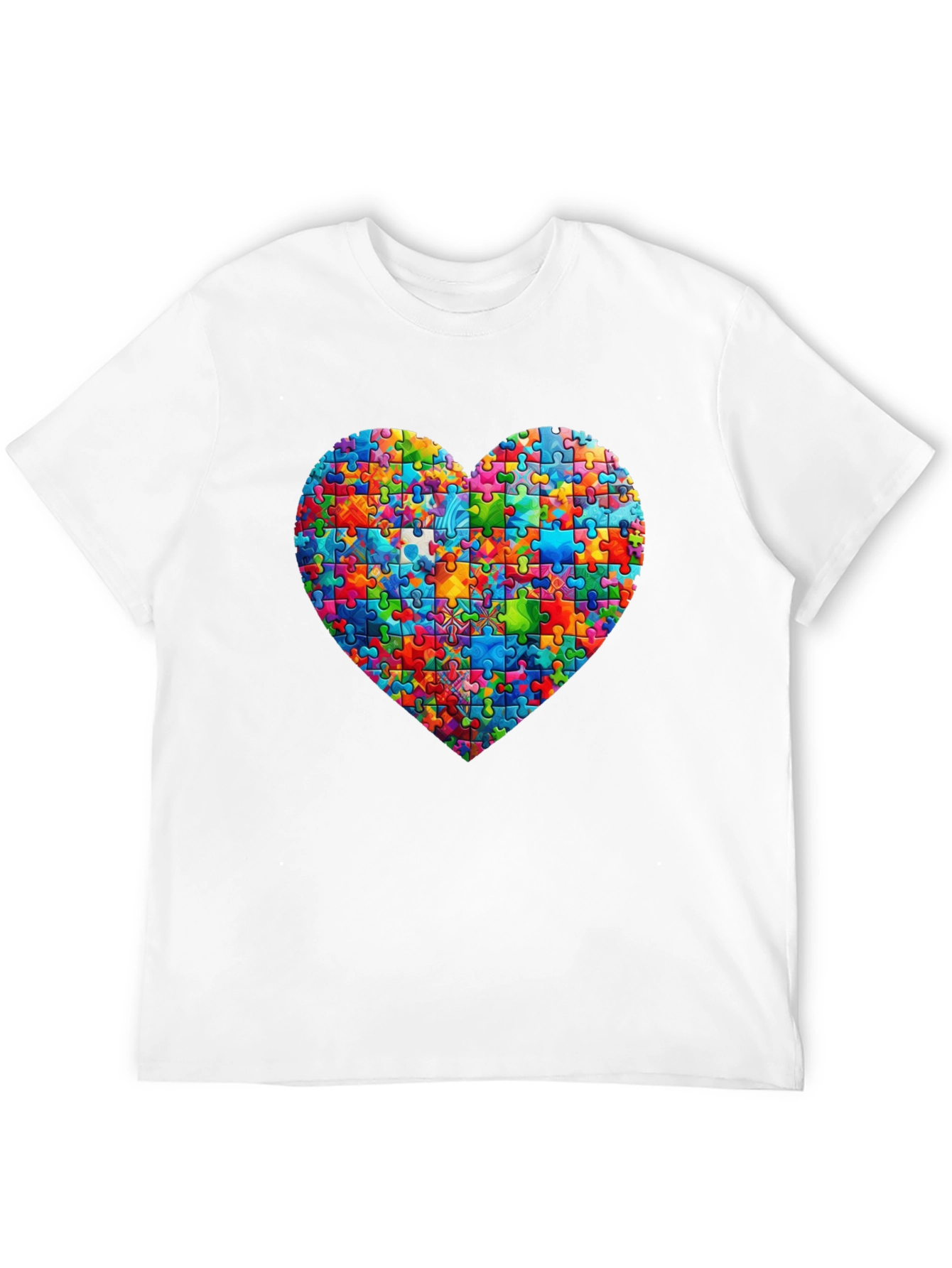 Puzzle Heart T-Shirt - Autism Awareness Tee
