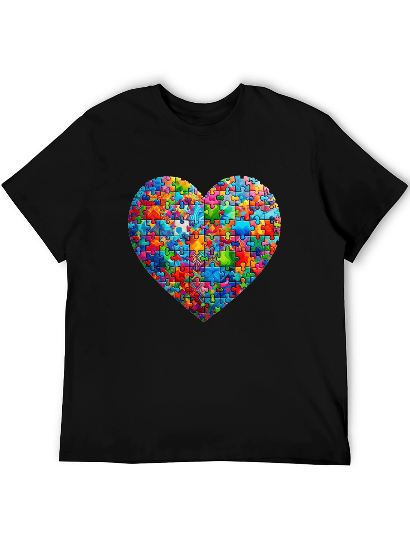 Puzzle Heart T-Shirt - Autism Awareness Tee