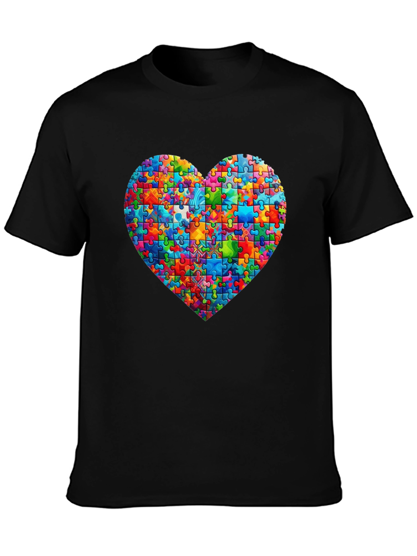 Puzzle Heart T-Shirt - Autism Awareness Tee