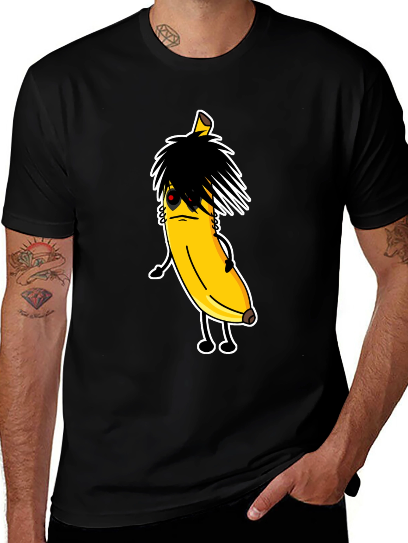 Emo Banana T-Shirt - Unique Graphic Tee