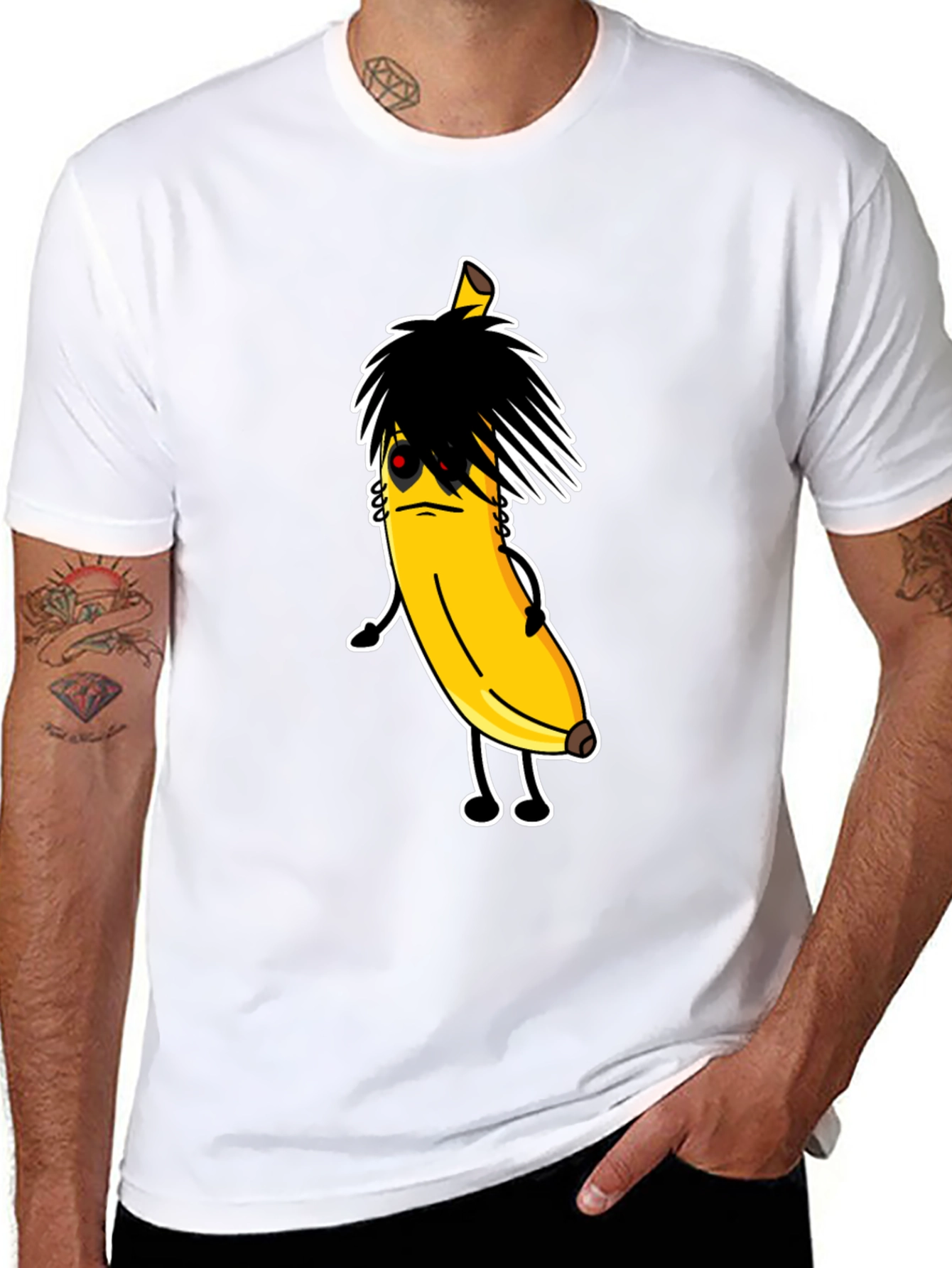 Emo Banana T-Shirt - Unique Graphic Tee