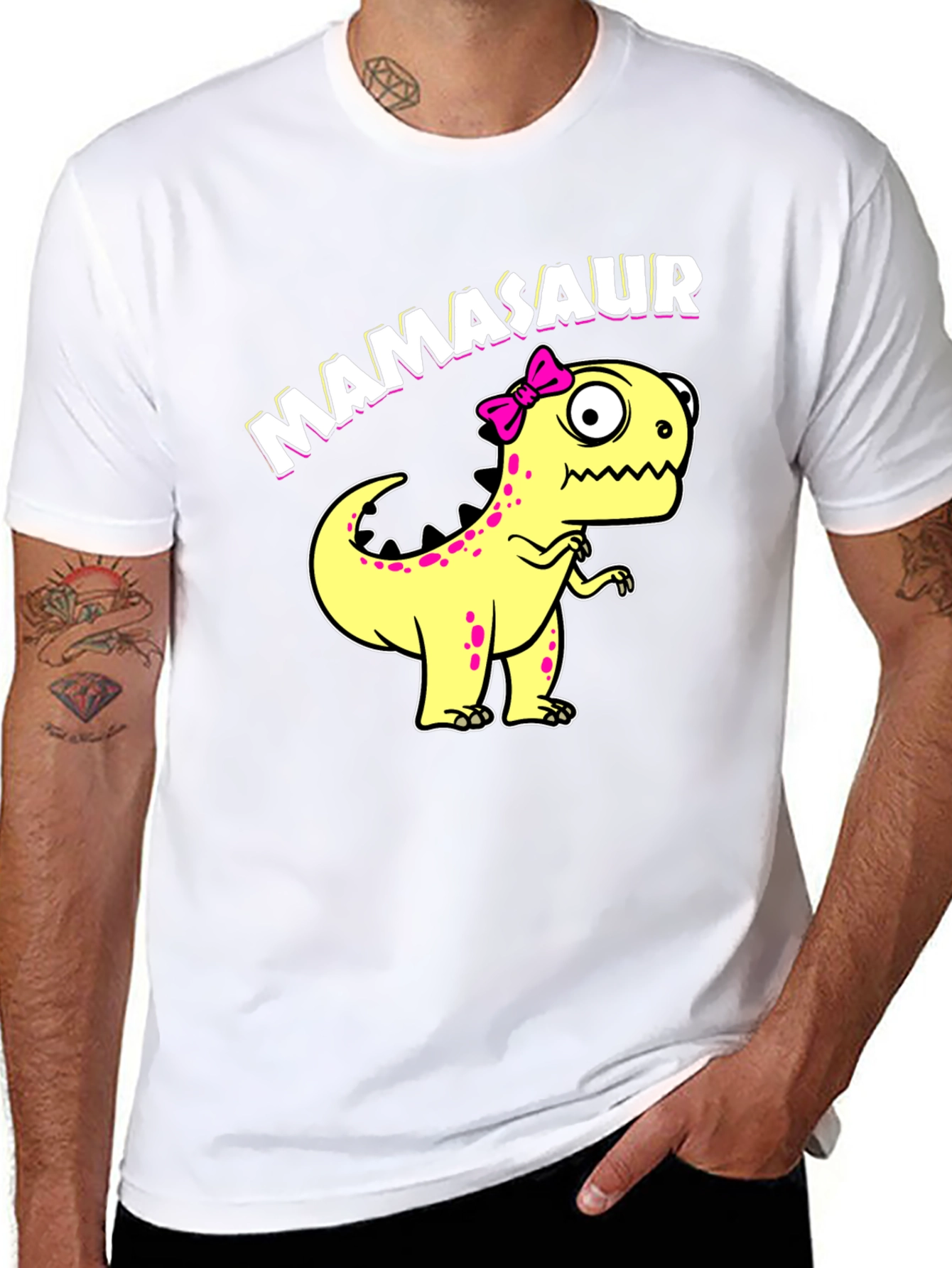 Mamasaur T-Shirt - Cute Dinosaur Graphic Tee