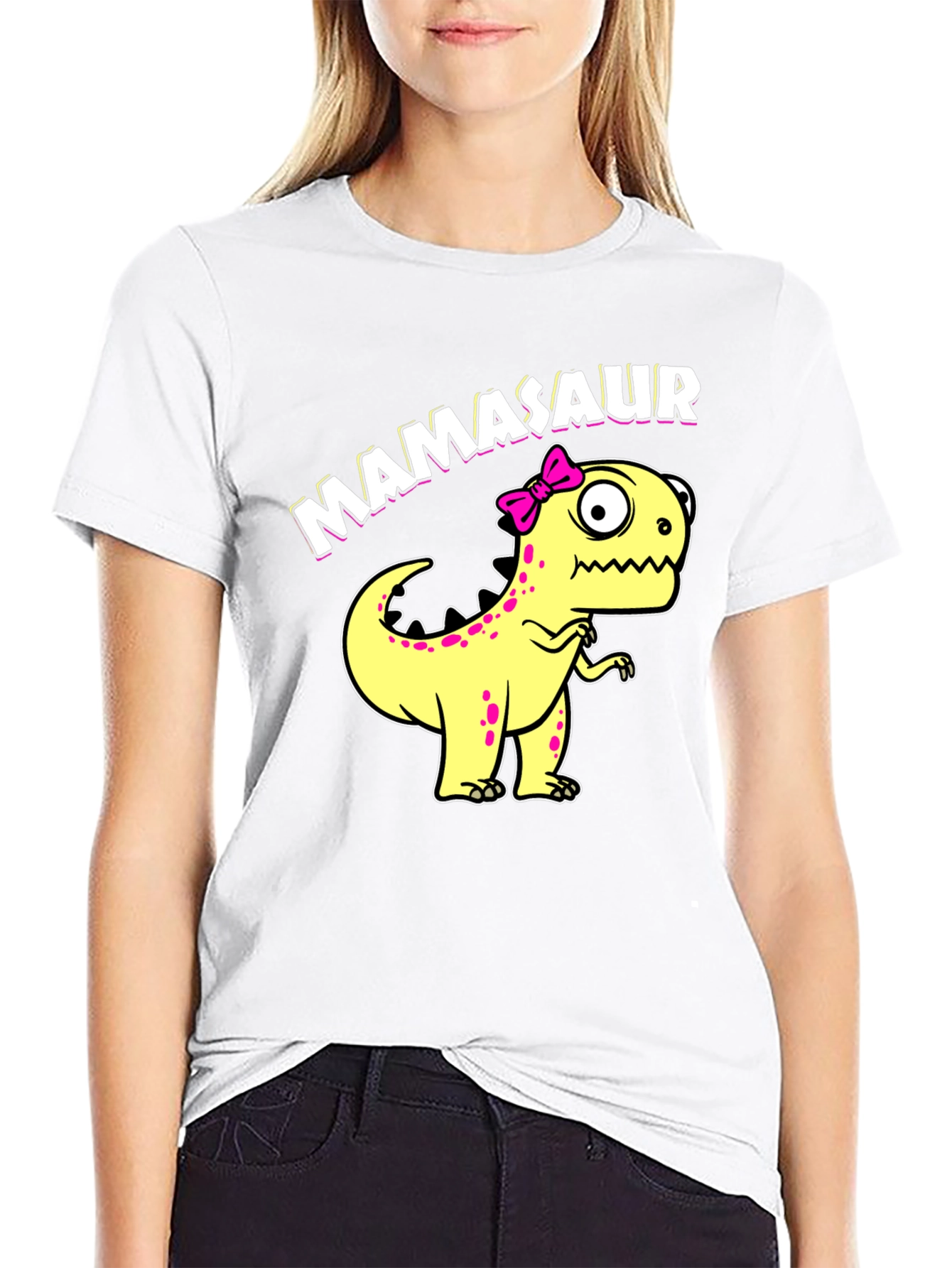 Mamasaur T-Shirt - Cute Dinosaur Graphic Tee
