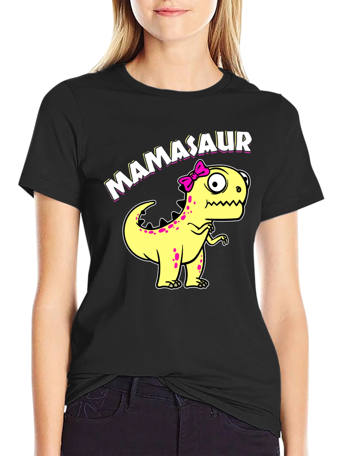 Mamasaur T-Shirt - Cute Dinosaur Graphic Tee