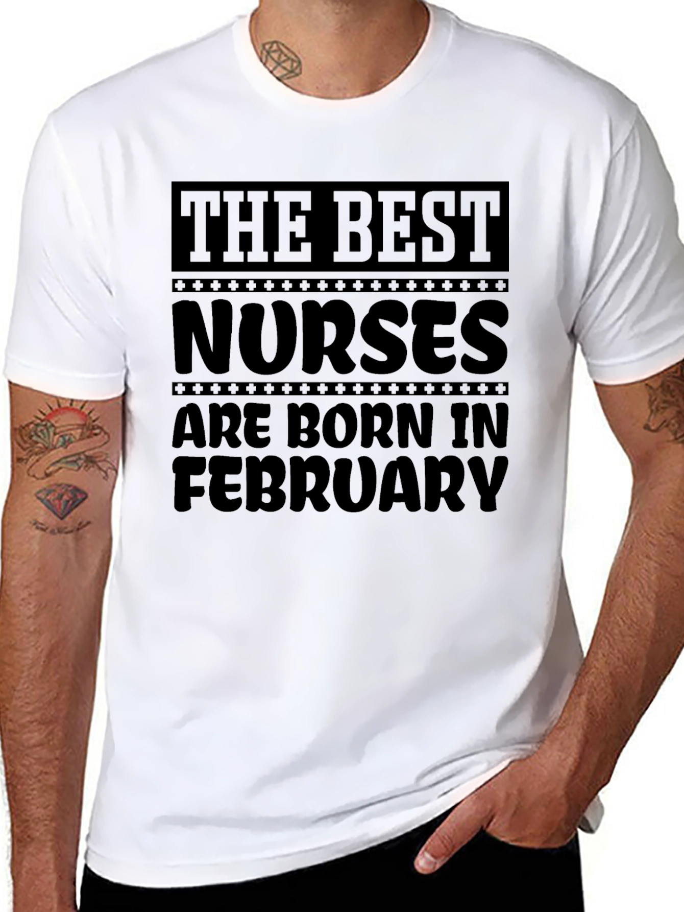 Best Nurses Born in February Graphic Tee