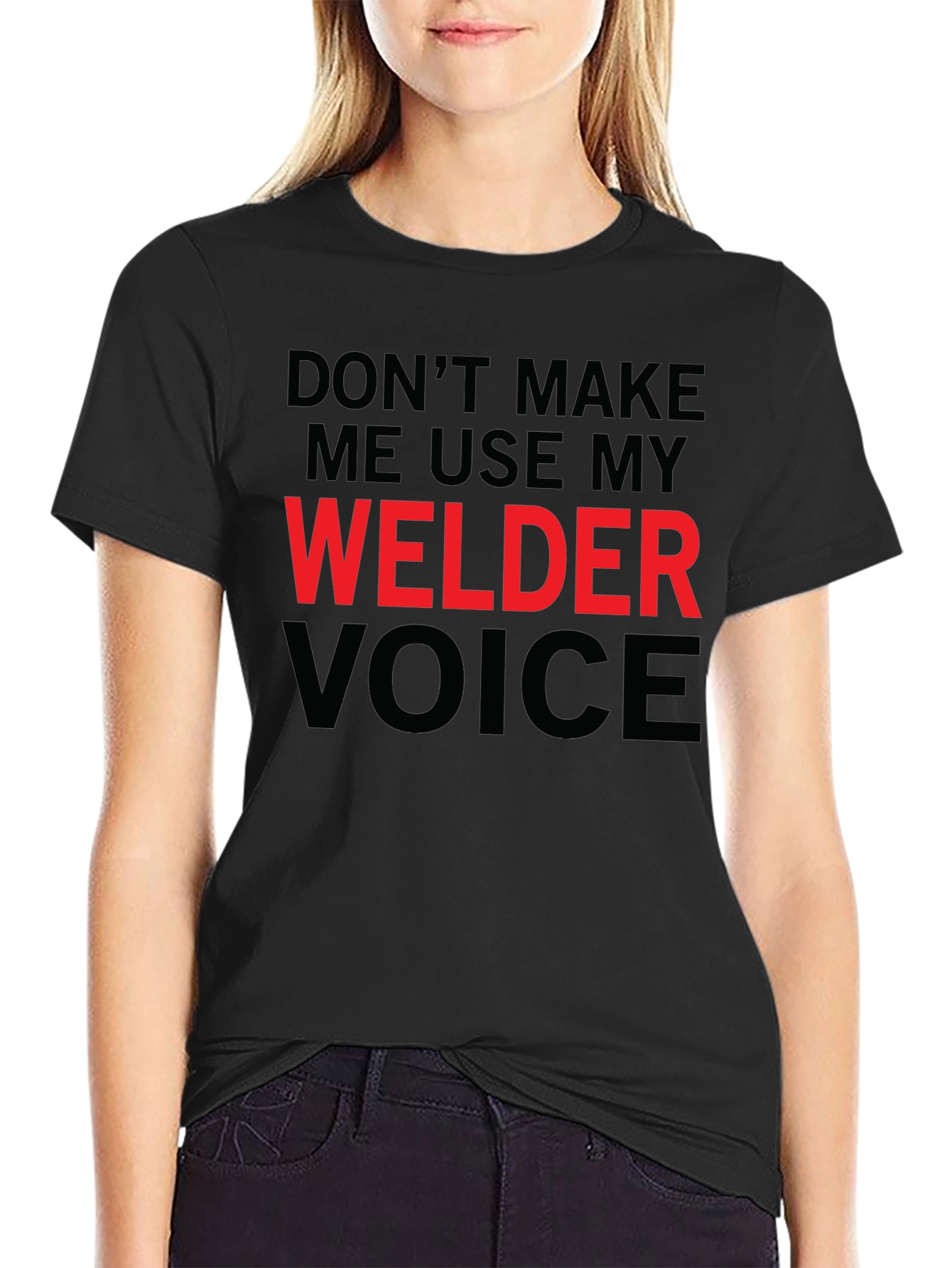 Welder Voice Graphic Tee - Black