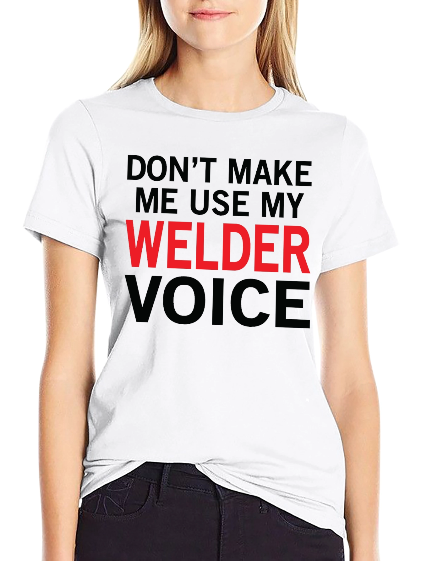 Welder Voice Graphic Tee - Black