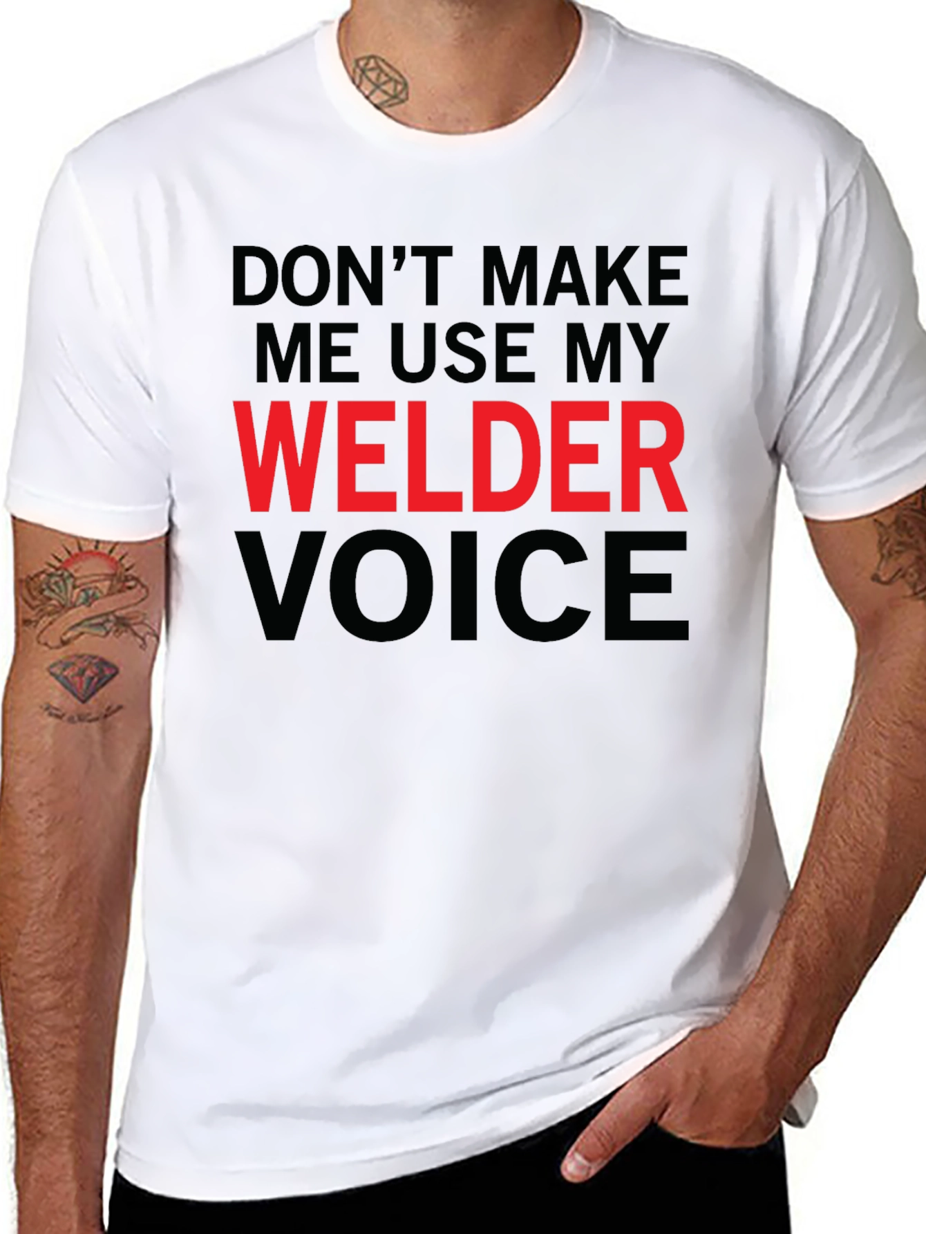 Welder Voice Graphic Tee - Black