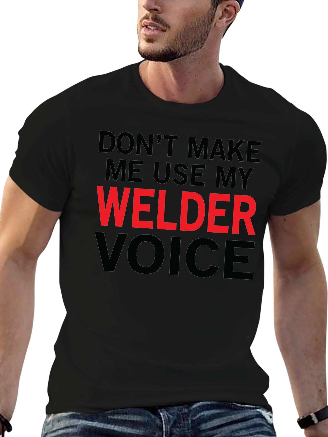 Welder Voice Graphic Tee - Black