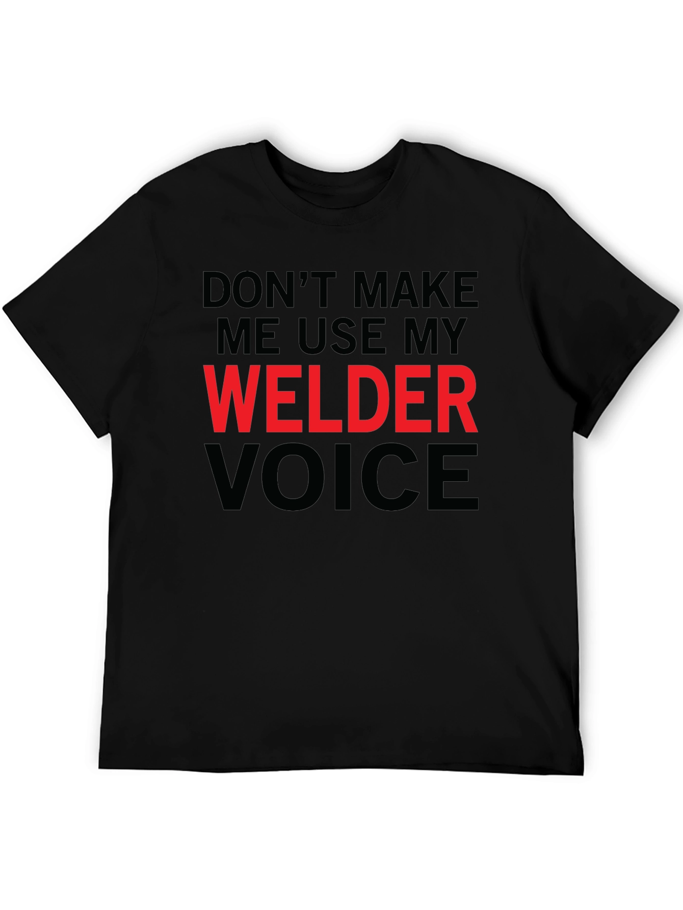 Welder Voice Graphic Tee - Black