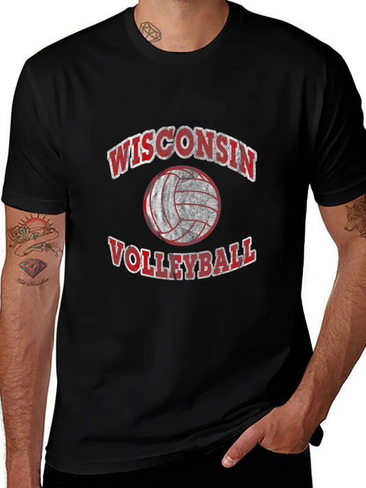 Wisconsin Volleyball Graphic Tee