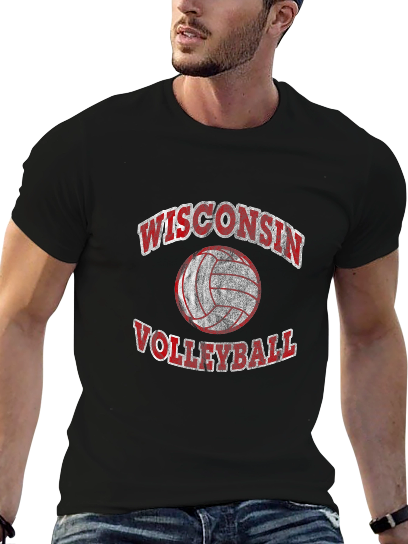 Wisconsin Volleyball Graphic Tee