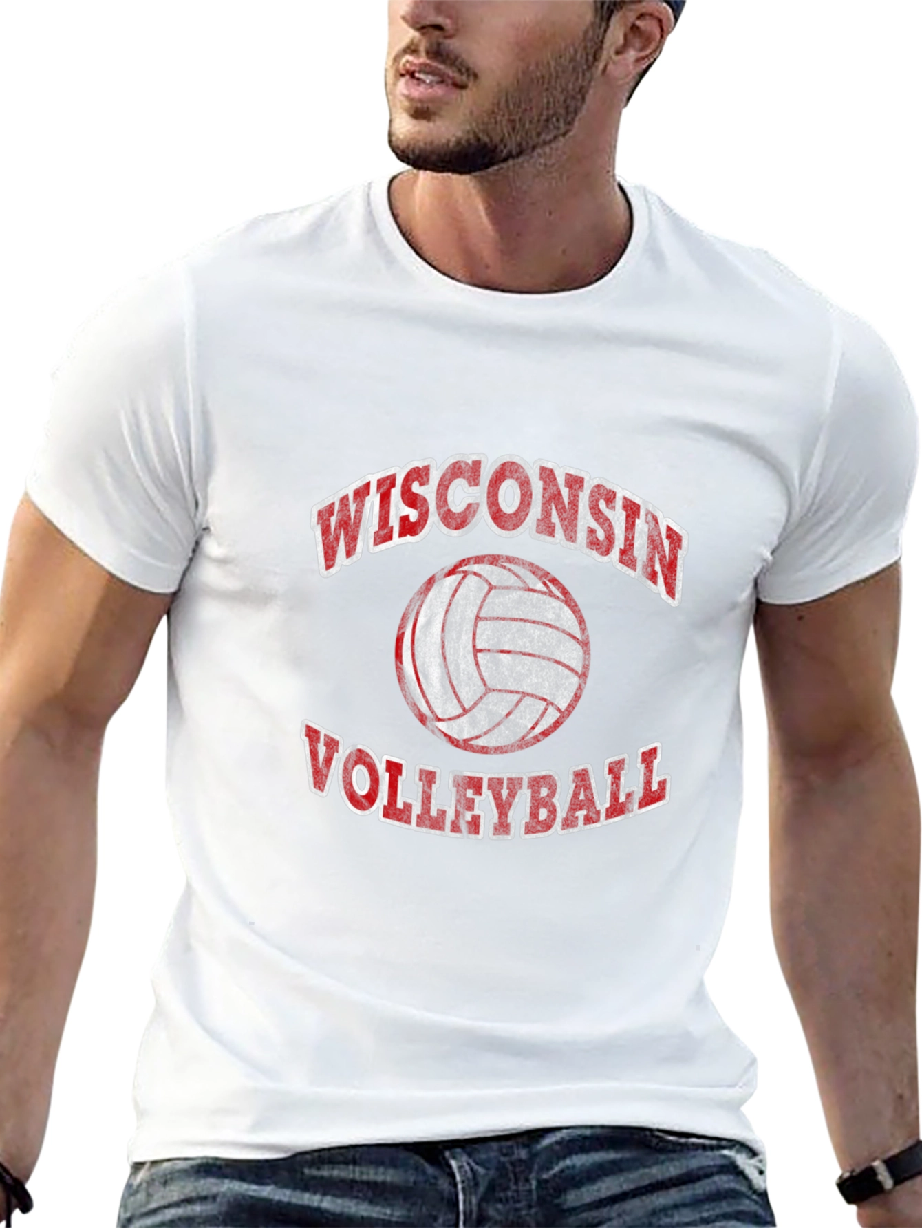 Wisconsin Volleyball Graphic Tee