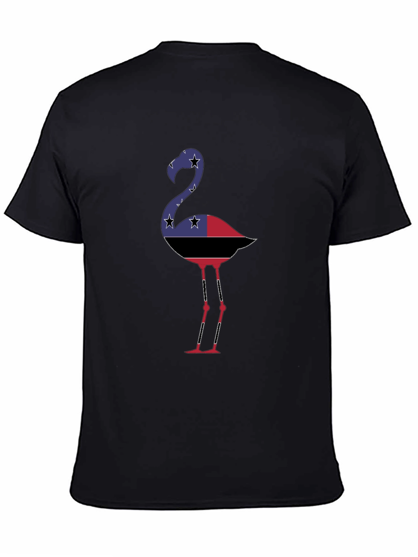 Flamingo Graphic Tee - Stylish Black Cotton Shirt
