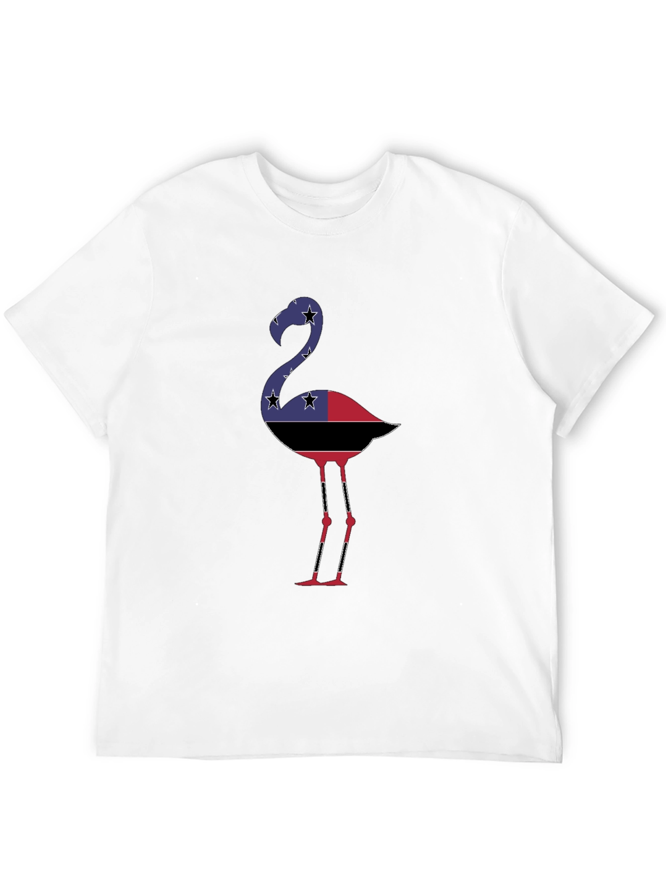 Flamingo Graphic Tee - Stylish Black Cotton Shirt