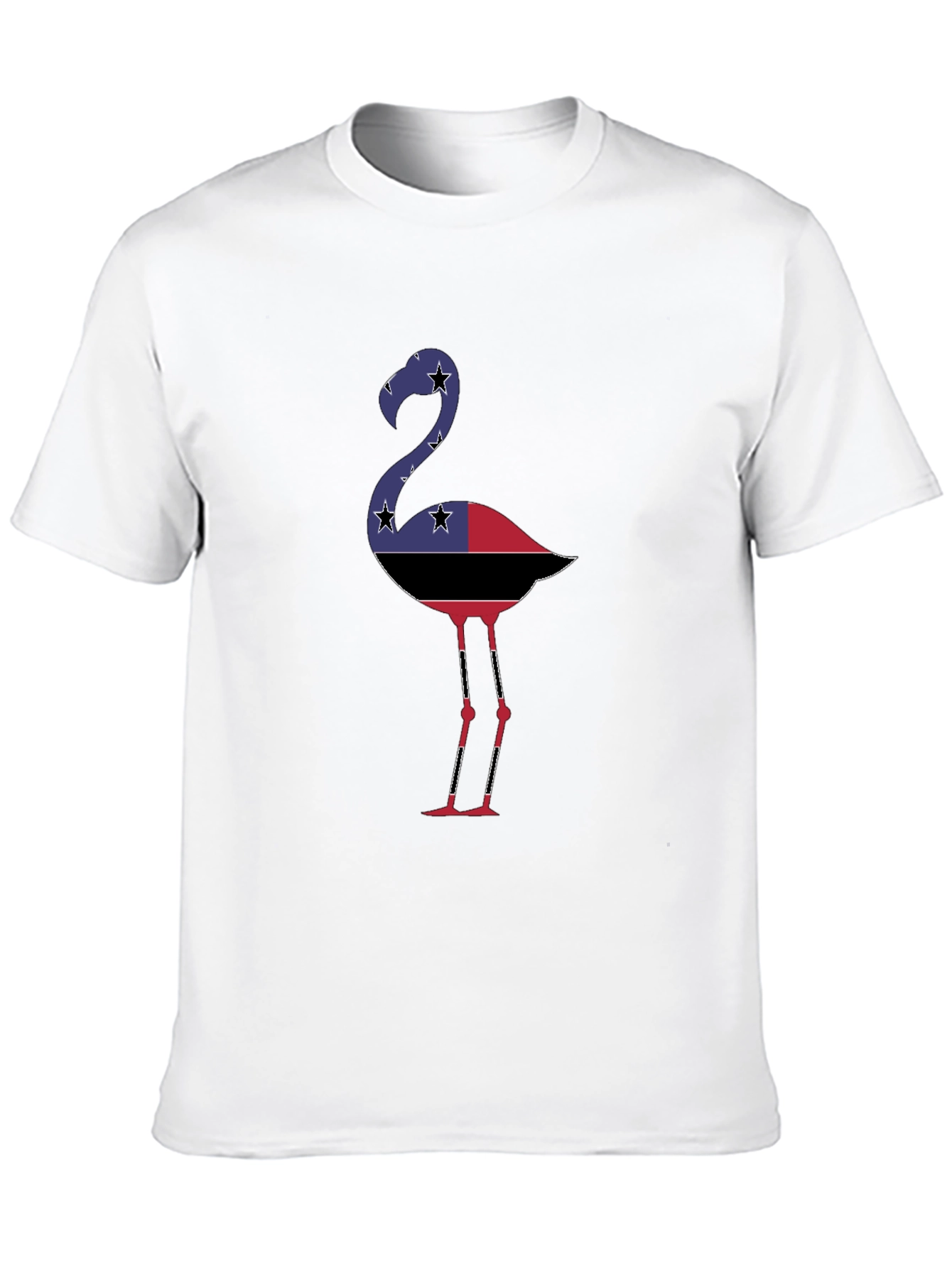 Flamingo Graphic Tee - Stylish Black Cotton Shirt