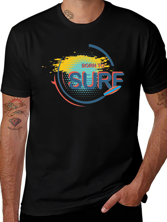 Born to Surf Graphic Tee - Black