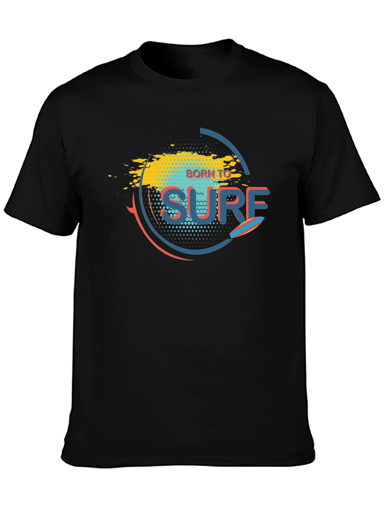 Born to Surf Graphic Tee - Black