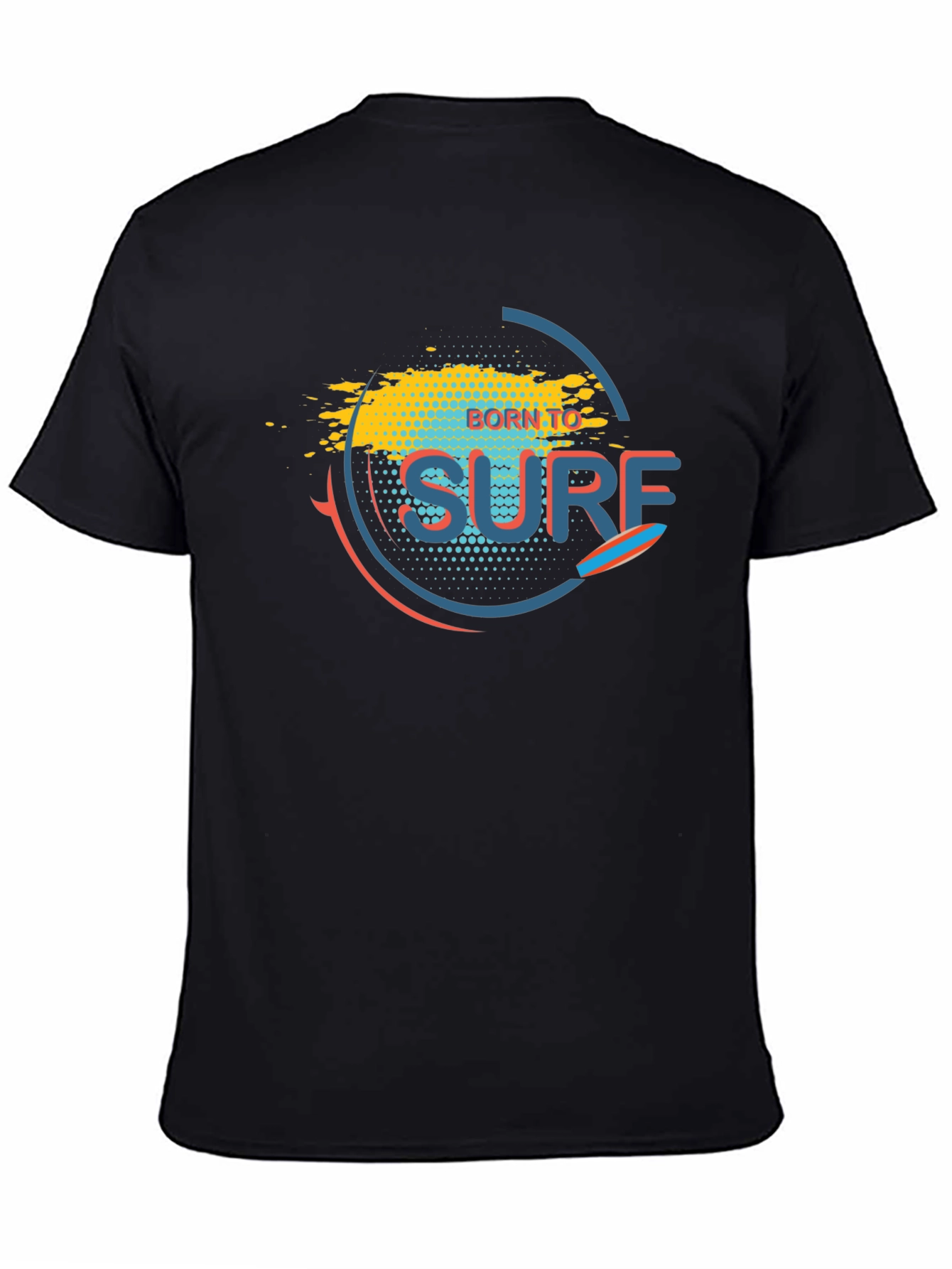 Born to Surf Graphic Tee - Black