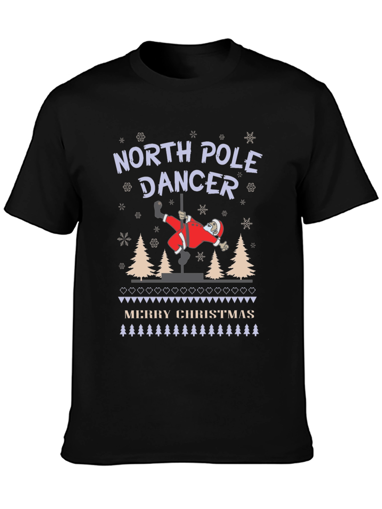 North Pole Dancer Christmas T-Shirt