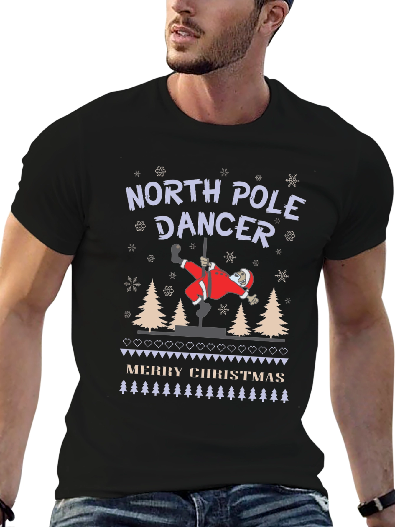 North Pole Dancer Christmas T-Shirt