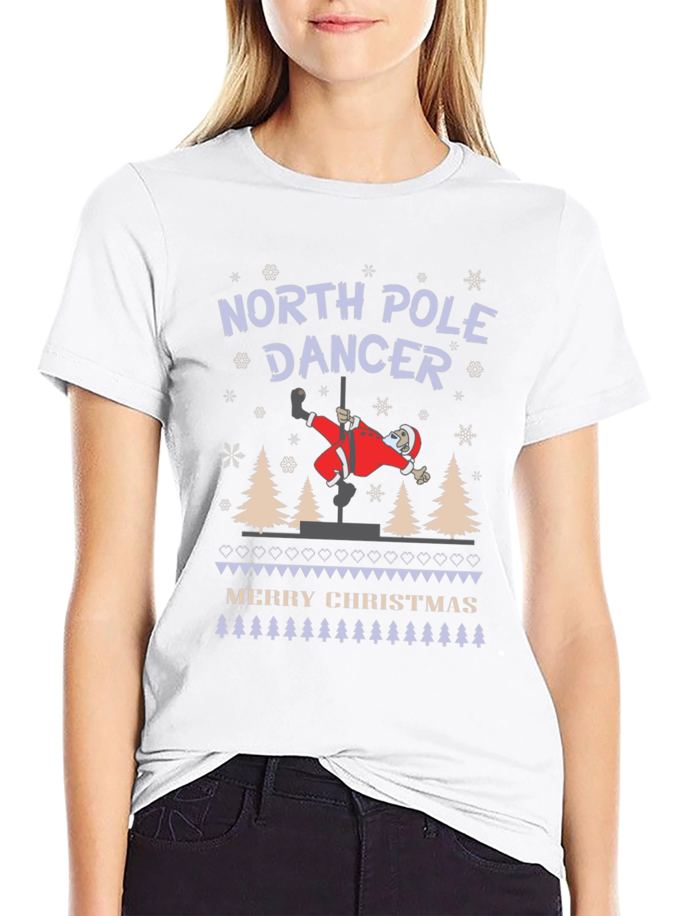 North Pole Dancer Christmas T-Shirt